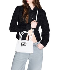 ARMANI EXCHANGE JODIE Geantă mini satchel aproape alb - Genți femei - 6