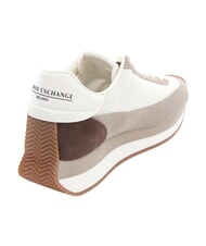ARMANI EXCHANGE ROYALE SUEDE AIR MESH Adidași nisip+alb-gălbui - Pantofi femei - 3