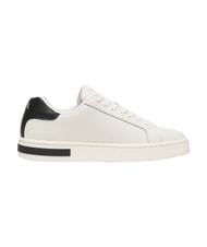ARMANI EXCHANGE A|X Tenisi din piele alb-gălbui + negru - Pantofi femei - 3