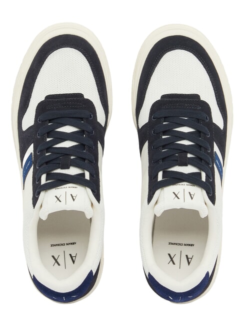 DUCK Adidași din piele bleumarin &icirc;nchis + albastru bellwether + off - Pantofi bărbați