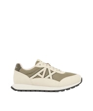 ARMANI EXCHANGE DROP MICROSUEDE Teniși cu logo contrastant cremă+sf&acirc;rșit de iarnă - Pantofi bărbați - 2