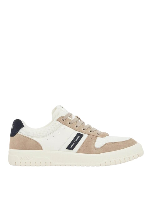 DUCK Adidași din piele păm&acirc;ntiu+bleumarin &icirc;nchis+alb-gălbui - Pantofi bărbați