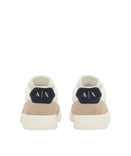 ARMANI EXCHANGE DUCK Adidași din piele păm&acirc;ntiu+bleumarin &icirc;nchis+alb-gălbui - Pantofi bărbați - 3