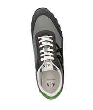 ARMANI EXCHANGE DROP MICROSUEDE Teniși cu logo contrastant bronz + gri neutru - Pantofi bărbați - 4