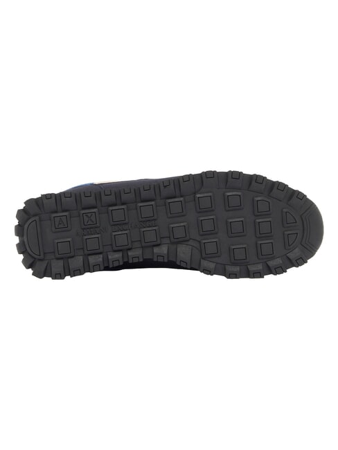 DROP MICROSUEDE Teniși cu logo contrastant bleumarin &icirc;nchis + albastru chinezesc - Pantofi bărbați