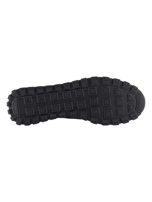DROP MICROSUEDE Teniși cu logo contrastant mosc + alb-gălbui - Pantofi bărbați