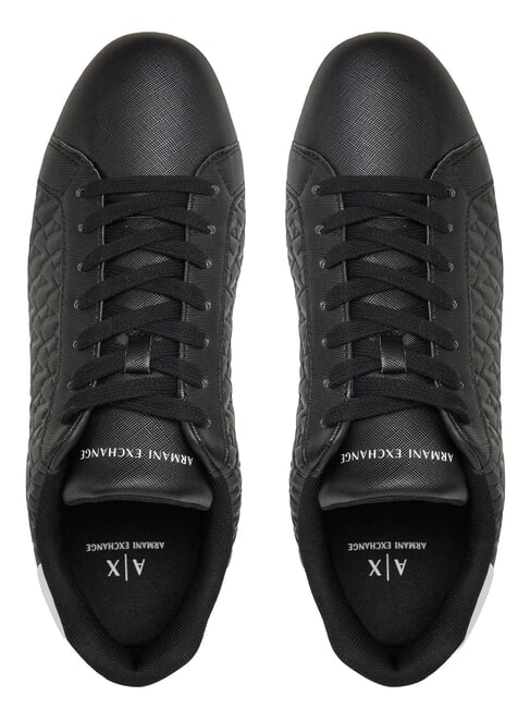 LONDON Adidași negru + alb optic - Pantofi bărbați