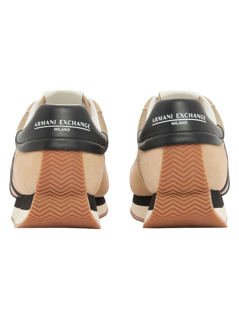 ROYALE SUEDE AIR MESH Teniși din piele cu logo AX suflet+negru - Pantofi bărbați