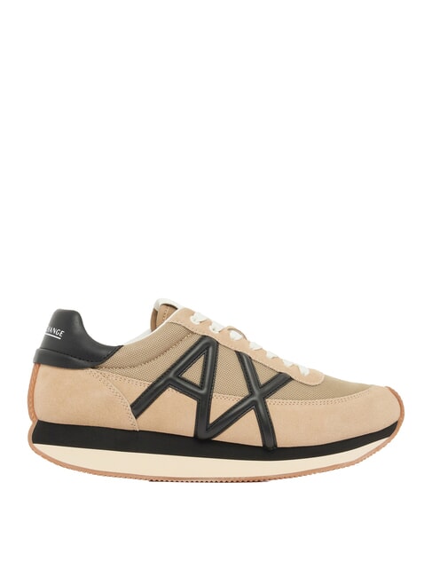 ROYALE SUEDE AIR MESH Teniși din piele cu logo AX bleumarin+alb-gălbui - Pantofi bărbați