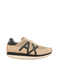 ARMANI EXCHANGE ROYALE SUEDE AIR MESH Teniși din piele cu logo AX bleumarin+alb-gălbui - Pantofi bărbați - 2