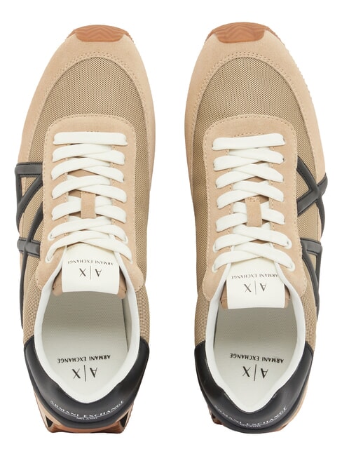 ROYALE SUEDE AIR MESH Teniși din piele cu logo AX bleumarin+alb-gălbui - Pantofi bărbați