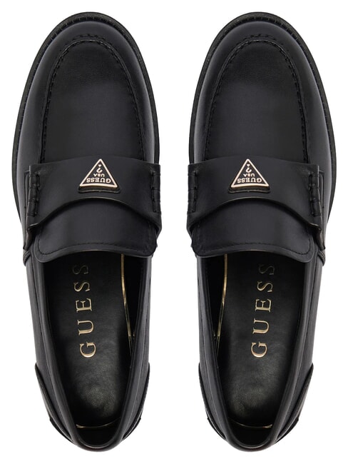 BELISO Mocasini din piele BLACK - Pantofi femei