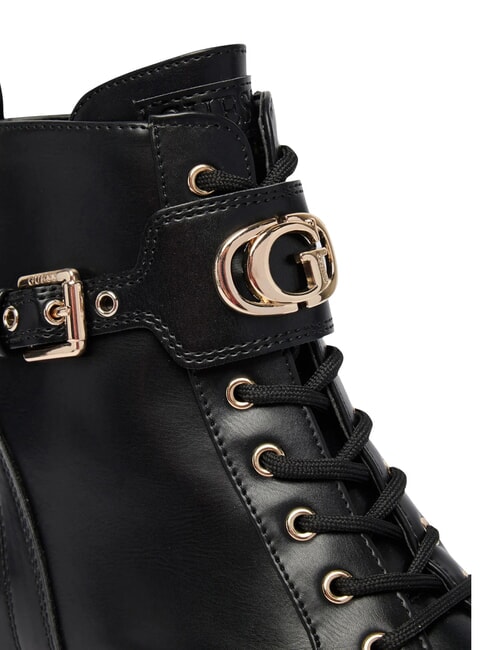 OLANNA Ghete p&acirc;nă la gleznă, toc de 4 cm BLACK - Pantofi femei