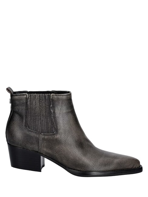 WYNIE Ghete din piele, toc de 4,5 cm BLACK - Pantofi femei