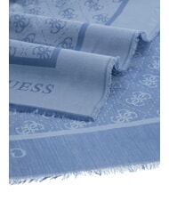 GUESS JACQUARD Eșarfă cu monogramă albastru placid - Eșarfe - 2