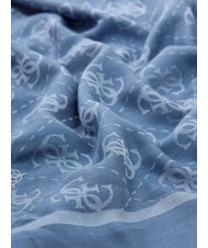 GUESS JACQUARD Eșarfă cu monogramă albastru placid - Eșarfe - 3