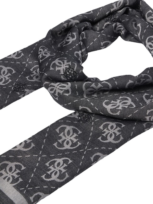 JACQUARD Eșarfă cu monogramă BLACK - Eșarfe