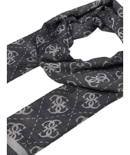 GUESS JACQUARD Eșarfă cu monogramă BLACK - Eșarfe - 2