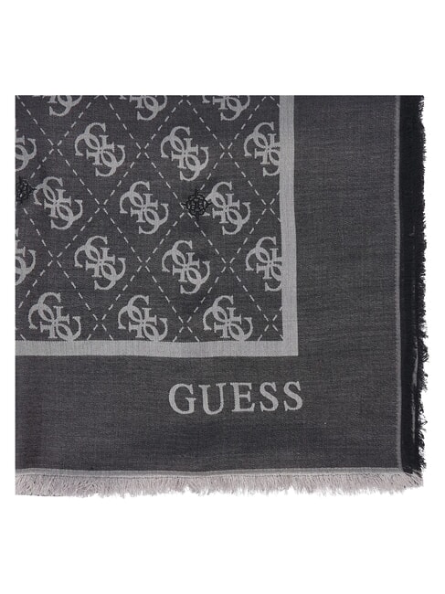 JACQUARD Eșarfă cu monogramă BLACK - Eșarfe