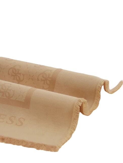 JACQUARD Eșarfă cu monogramă BEIGE - Eșarfe