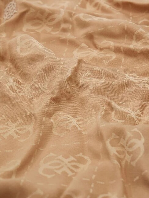 JACQUARD Eșarfă cu monogramă BEIGE - Eșarfe