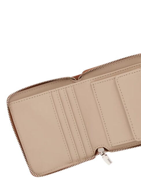 COLEEN Portofel compact, cu fermoar geanta albury caramel - Portofele femei