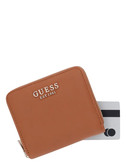 COLEEN Portofel compact, cu fermoar geanta albury caramel - Portofele femei