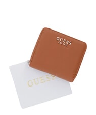 GUESS COLEEN Portofel compact, cu fermoar geanta albury caramel - Portofele femei - 5