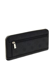GUESS ELLA Portofel mare cu fermoar logo negru - Portofele femei - 3