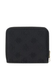GUESS ELLA Portofel compact, cu fermoar logo negru - Portofele femei - 2