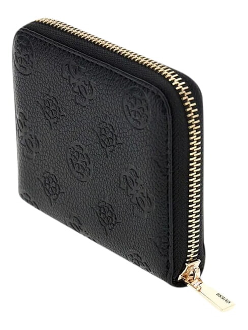 ELLA Portofel compact, cu fermoar logo negru - Portofele femei