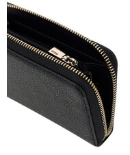 GUESS ISOLA Portofel compact, cu fermoar BLACK - Portofele femei - 4