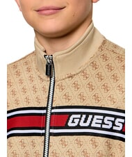 GUESS KIDS ACTIVE Hanorac cu fermoar complet 4g aop bej alb - Hanorac pentru bebeluși - 3