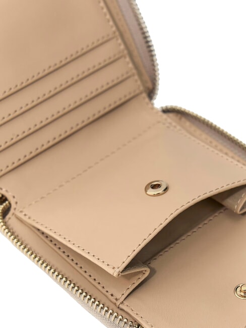 LAUREL 2  Portofel mic cu fermoar BEIGE - Portofele femei