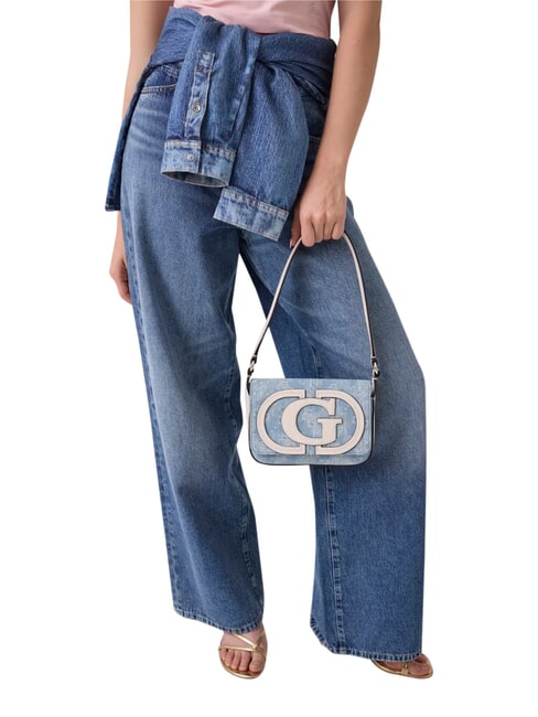RUBY Geantă de umăr logo-ul denim - Genți femei