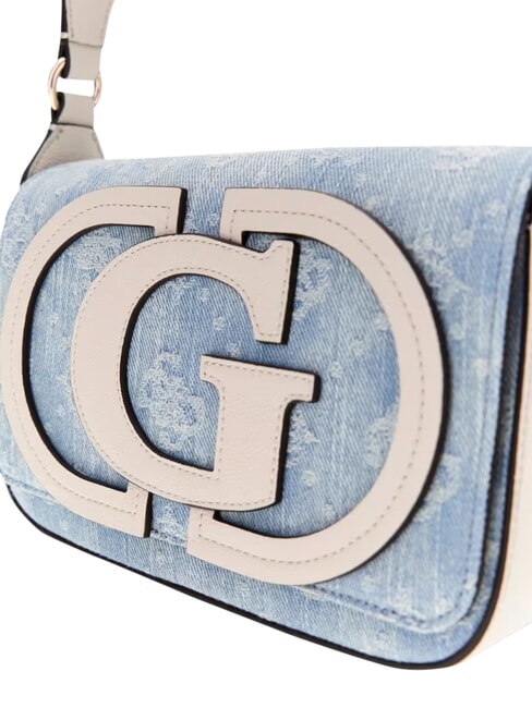 RUBY Geantă de umăr logo-ul denim - Genți femei