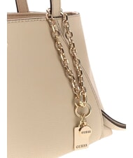 GUESS DEVON Geantă de umăr taupe deschis - Genți femei - 4