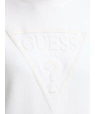 GUESS BASIC TRIANGLE Hanorac cu guler rotund alb purpuriu - Hanorace pentru femei - 5