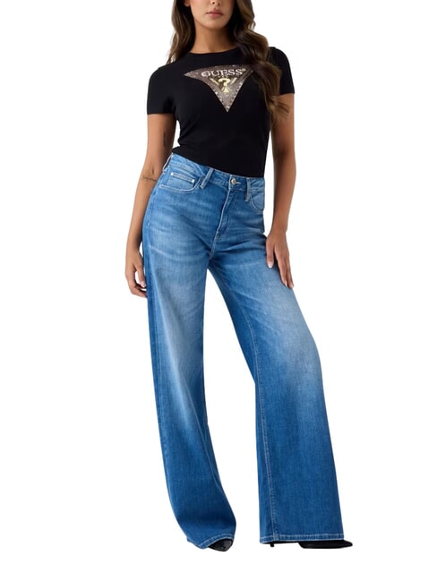 SNAKE TRIANGLE Tricou cu m&acirc;necă scurtă jetbla - tricou