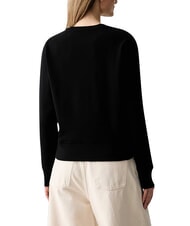 GUESS BASIC TRIANGLE Hanorac cu guler rotund jetbla - Hanorace pentru femei - 2