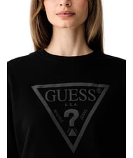 GUESS BASIC TRIANGLE Hanorac cu guler rotund jetbla - Hanorace pentru femei - 4