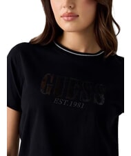 GUESS SEQUINS BIG LOGO Tricou cu m&acirc;necă scurtă și logo mare jetbla - tricou - 4
