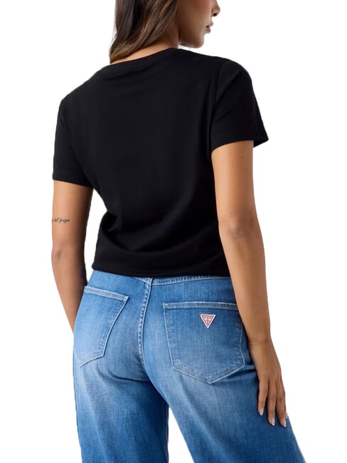 SNAKE SCRIPT Tricou cu m&acirc;necă scurtă, bumbac pur jetbla - tricou