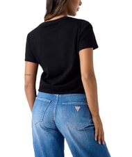 GUESS SNAKE SCRIPT Tricou cu m&acirc;necă scurtă, bumbac pur jetbla - tricou - 2