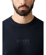 GUESS MASON PRINTED Pulover cu guler rotund smartblue - Pulovere pentru bărbați - 4