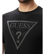 GUESS CORE Tricou cu m&acirc;necă scurtă, bumbac pur jetbla - tricou - 4