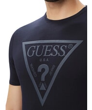 GUESS CORE Tricou cu m&acirc;necă scurtă, bumbac pur smartblue - tricou - 4