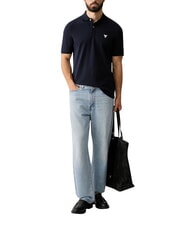 GUESS BASIC Tricou polo din bumbac smartblue - maiou Polo - 3