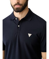 GUESS BASIC Tricou polo din bumbac smartblue - maiou Polo - 4