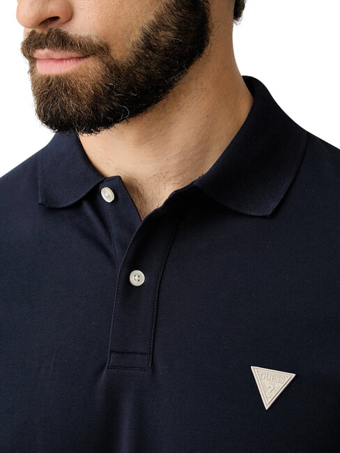 BASIC Tricou polo din bumbac smartblue - maiou Polo